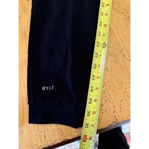 BYLT Elite Jogger Pants Mens Large Black Athletic Performance Zipper Pockets Fla - Picture 7 of 8